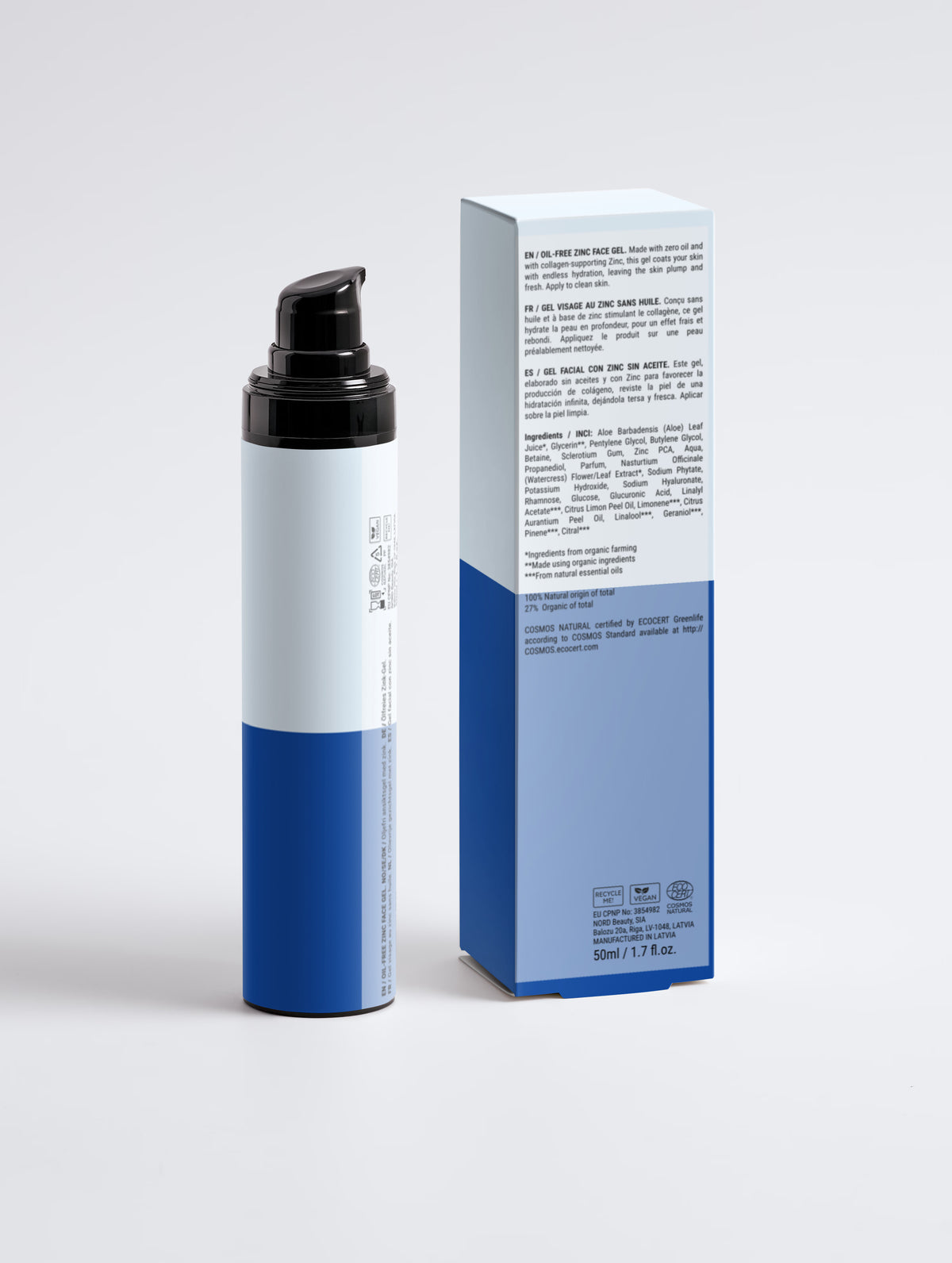Oil-Free Zinc Face Gel for Men